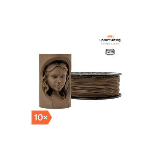 Prusament Woodfill Chocolate Brown 10x1kg (NFC)