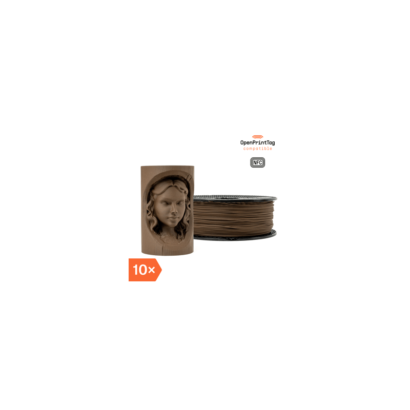 Prusament Woodfill Chocolate Brown 10x1kg (NFC)