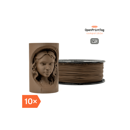 Prusament Woodfill Chocolate Brown 10x1kg (NFC)