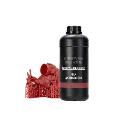 Prusament Resin Flex Anatomic Red 1kg - Żywica Prusa