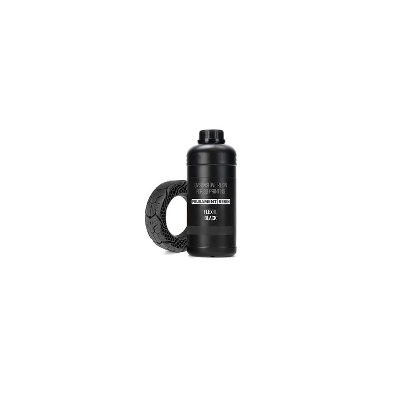 Prusament Resin Flex80 Black 1kg | Elastyczna Żywica