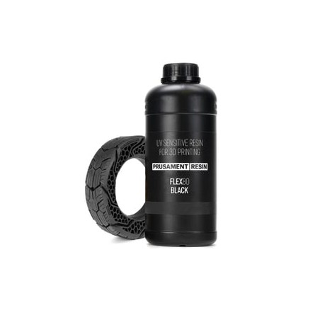 Prusament Resin Flex80 Black 1kg | Elastyczna Żywica