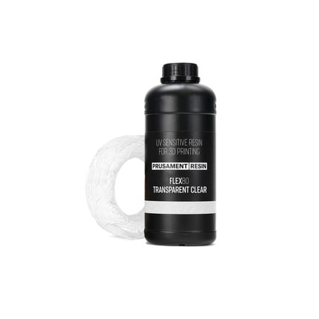 Prusament Resin Flex80 Transparent Clear 1kg | Prusa