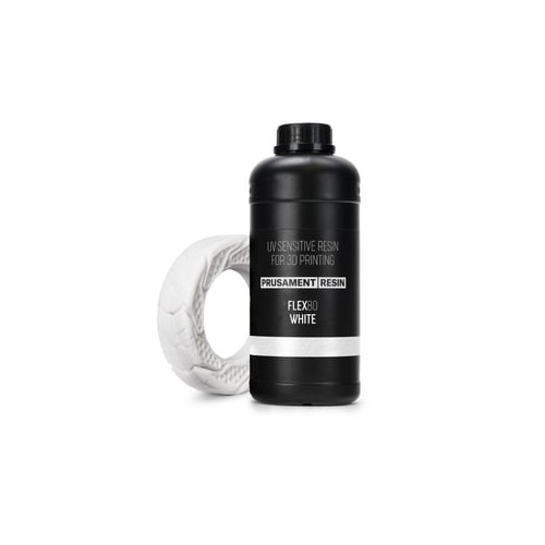 Prusament Resin Flex80 White 1kg | Elastyczna Żywica