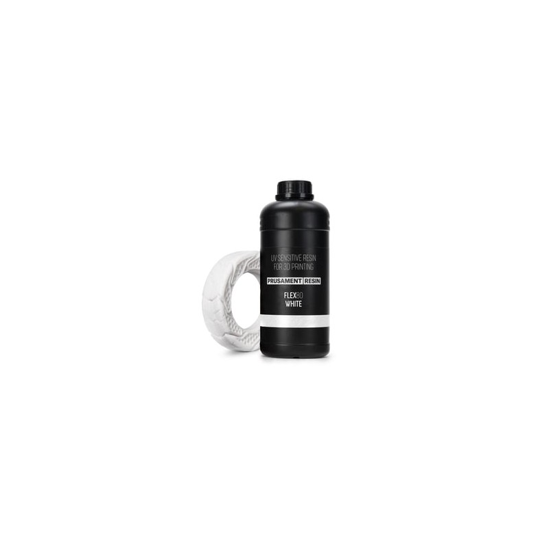 Prusament Resin Flex80 White 1kg | Elastyczna Żywica