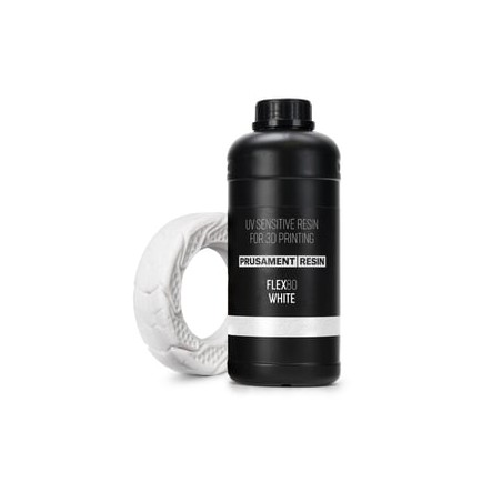 Prusament Resin Flex80 White 1kg | Elastyczna Żywica
