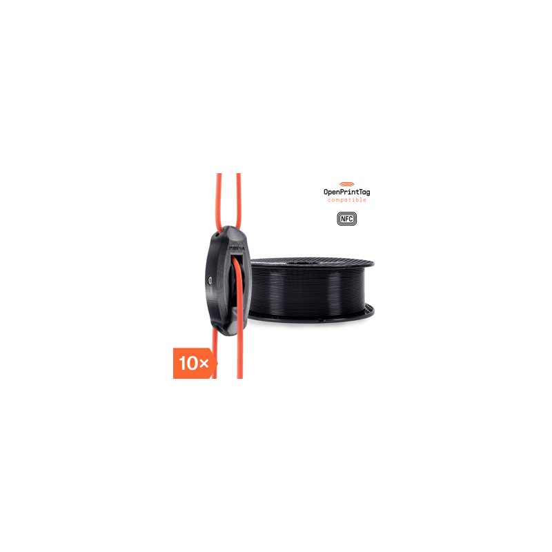 Prusament PC Blend Jet Black 900g (NFC) - Multipack 10 pcs