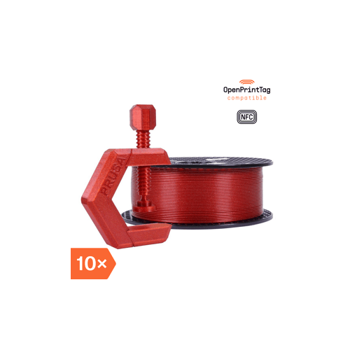 Prusament PETG Carmine Red 1kg (NFC) - Multipack 10 szt.