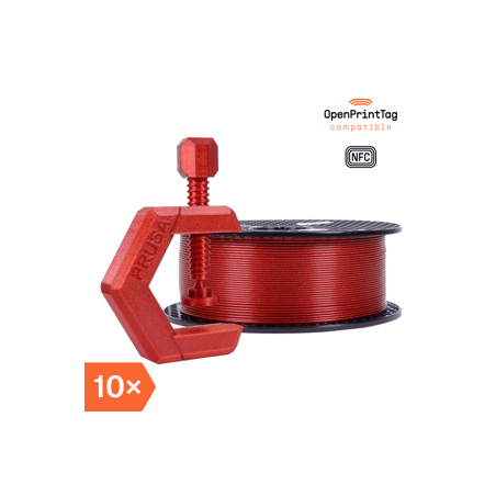 Prusament PETG Carmine Red 1kg (NFC) - Multipack 10 szt.
