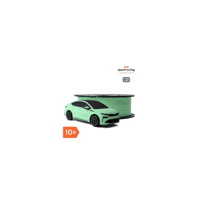 Prusament PETG Electric Green 1kg (NFC) - Multipack 10 szt.