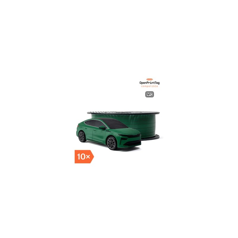 Prusament PETG Emerald Green 1kg (NFC) - Multipack 10 szt.