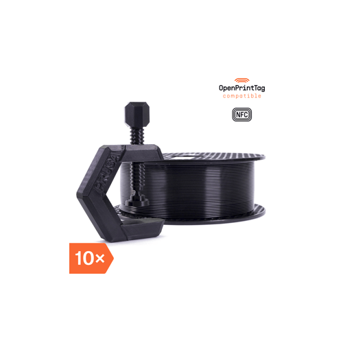 Prusament PETG Jet Black 1kg (NFC) - Multipack 10 szt.