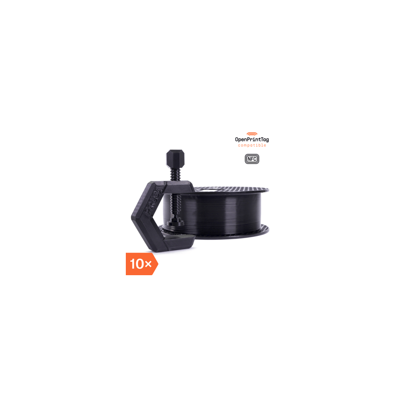Prusament PETG Jet Black 1kg (NFC) - Multipack 10 szt.