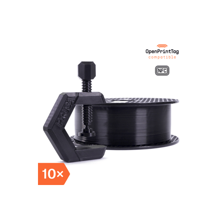 Prusament PETG Jet Black 1kg (NFC) - Multipack 10 szt.