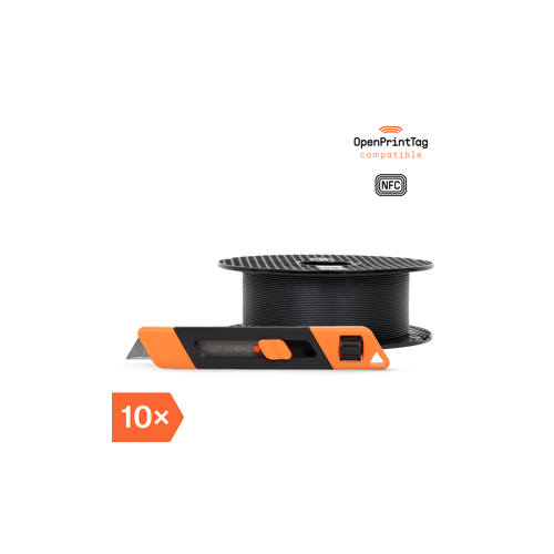 Prusament PETG Magnetite 40% Grey 1kg (NFC) - Multipack 10 pcs