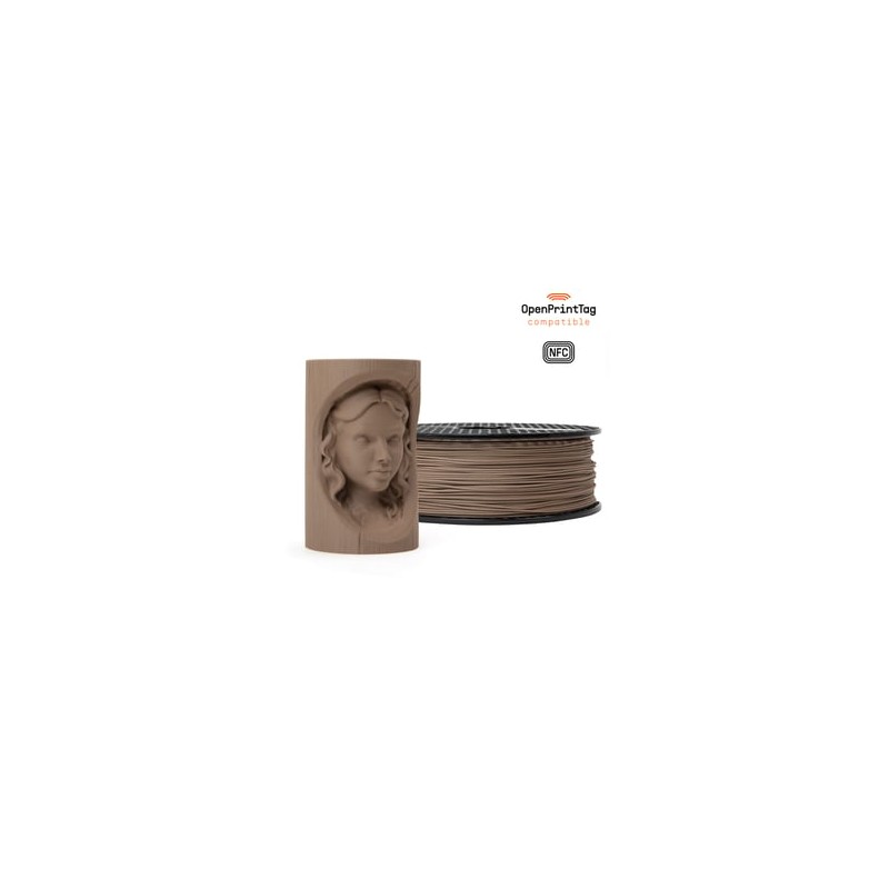 Prusament Woodfill Pastel Brown 1kg (NFC)