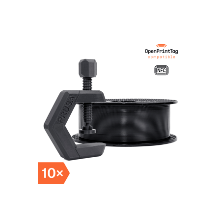 Prusament PETG Matte Black 1kg (NFC) - Multipack 10 szt.