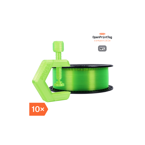 Prusament PETG Neon Green 1kg (NFC) - Multipack 10 szt.