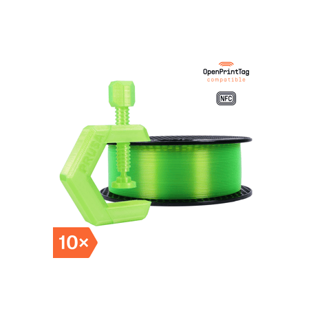 Prusament PETG Neon Green 1kg (NFC) - Multipack 10 szt.