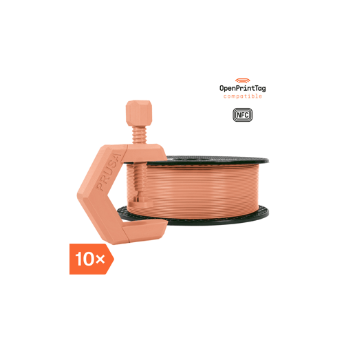 Prusament PETG Terracotta Light 1kg (NFC) - Multipack 10 szt.