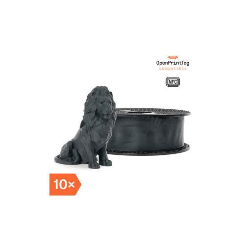 Prusament PLA Anthracite Grey 1kg (NFC) - Multipack 10 pcs