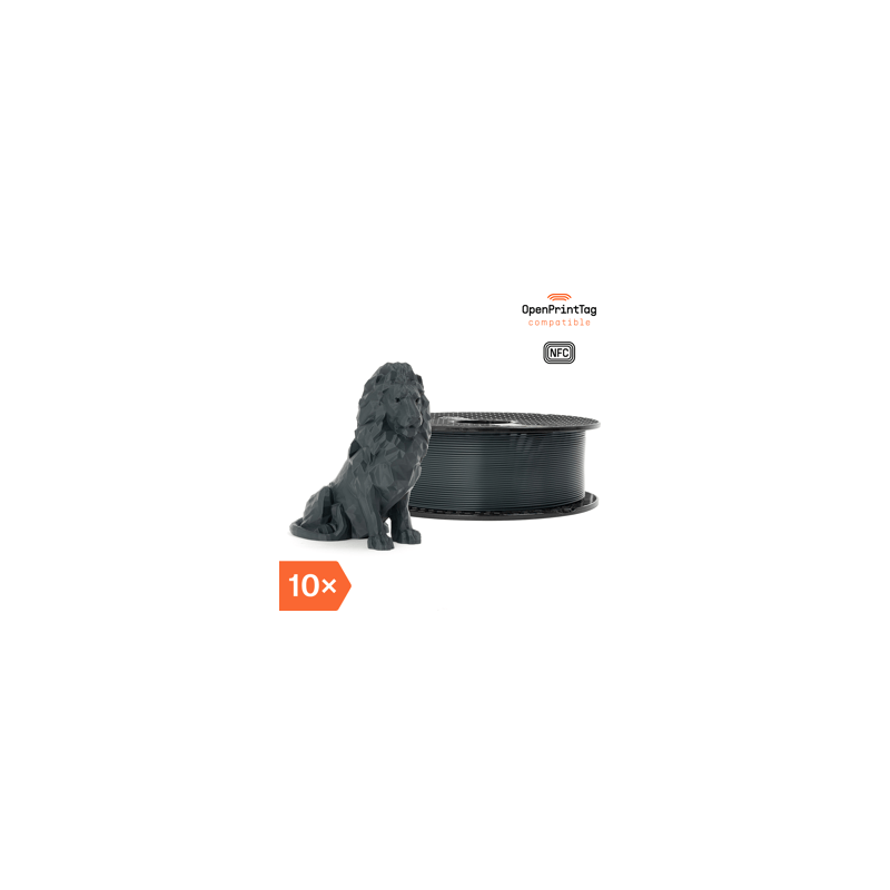 Prusament PLA Anthracite Grey 1kg (NFC) - Multipack 10 pcs