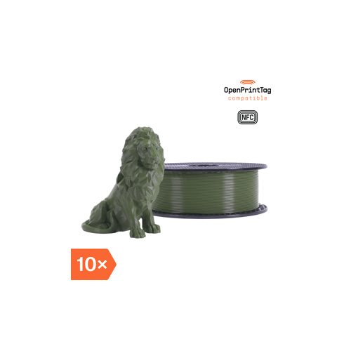 Prusament PLA Army Green 1kg (NFC) - Multipack 10 pcs