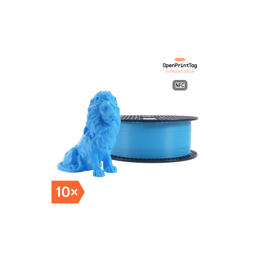 Prusament PLA Azure Blue 1kg (NFC) - Multipack 10 pcs