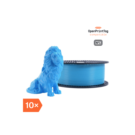 Prusament PLA Azure Blue 1kg (NFC) - Multipack 10 pcs