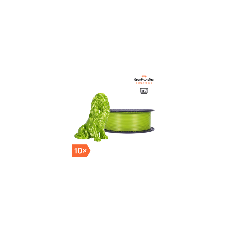 Prusament PLA Blend Lime Green 1kg (NFC) - Multipack 10 pcs