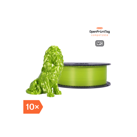 Prusament PLA Blend Lime Green 1kg (NFC) - Multipack 10 pcs