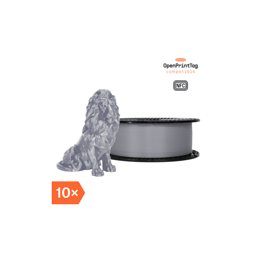 Prusament PLA Blend My Silverness 1kg (NFC) - Multipack 10 pcs