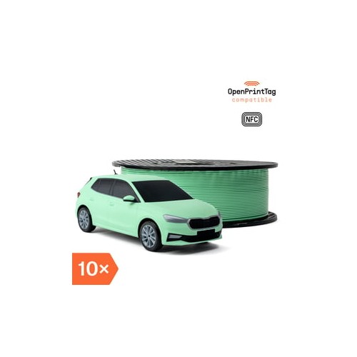Prusament PLA Electric Green 1kg (NFC) - Multipack 10 pcs