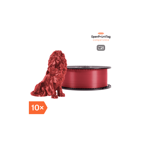 Prusament PLA Galaxy Red 1kg (NFC) - Multipack 10 pcs