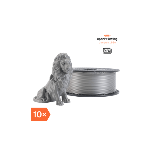 Prusament PLA Galaxy Silver 1kg (NFC) - Multipack 10 pcs