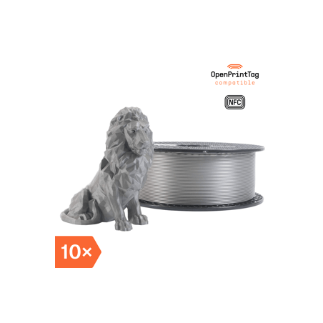 Prusament PLA Galaxy Silver 1kg (NFC) - Multipack 10 pcs