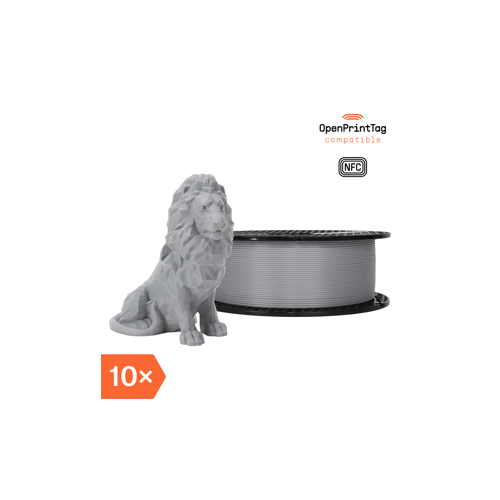 Prusament PLA Gravity Grey 1kg (NFC) - Multipack 10 pcs