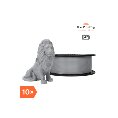 Prusament PLA Gravity Grey 1kg (NFC) - Multipack 10 pcs