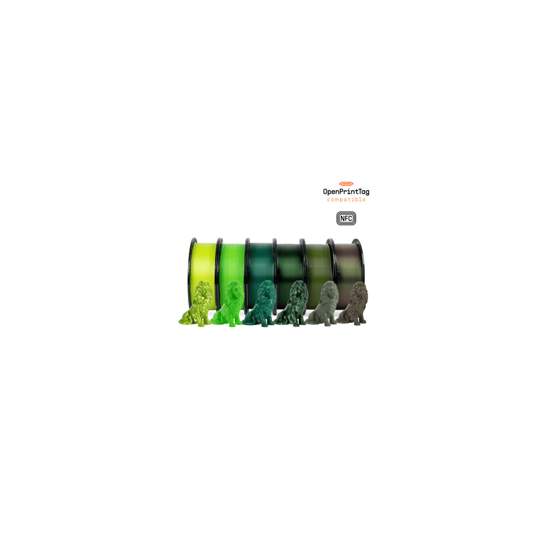 Prusament PLA Greenscale Bundle 5+1 FREE