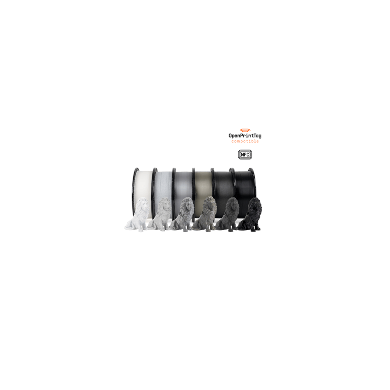 Prusament PLA Greyscale Bundle 5+1 FREE