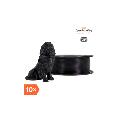 Prusament PLA Jet Black 1kg (NFC) - Multipack 10 pcs