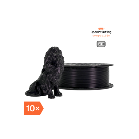 Prusament PLA Jet Black 1kg (NFC) - Multipack 10 pcs