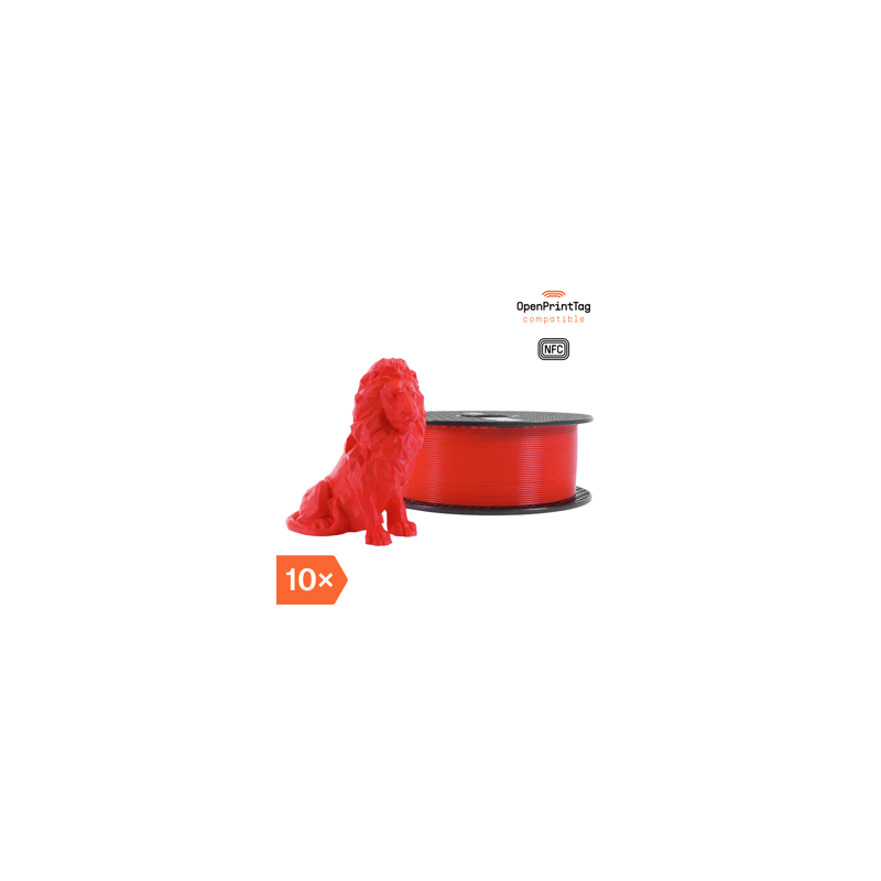 Prusament PLA Lipstick Red 1kg (NFC) - Multipack 10 pcs