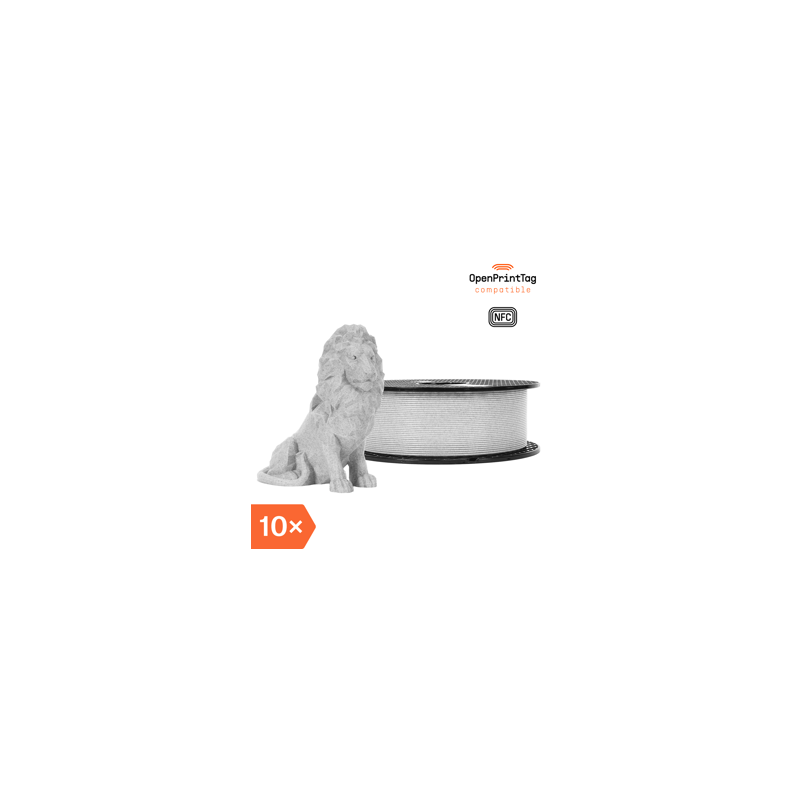 Prusament PLA Marble Grey 1kg (NFC) - Multipack 10 pcs