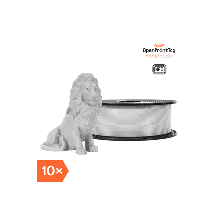 Prusament PLA Marble Grey 1kg (NFC) - Multipack 10 pcs