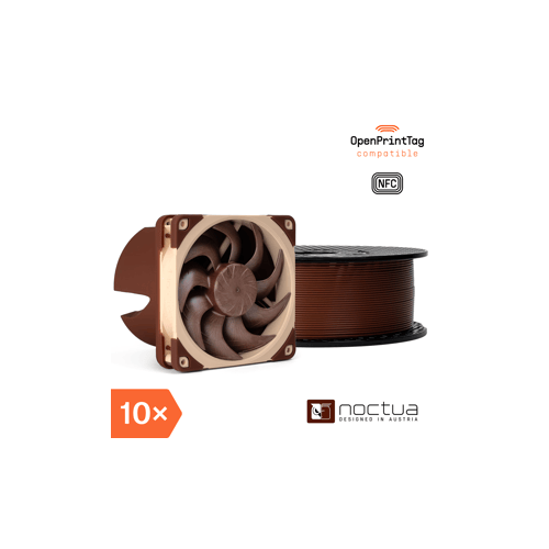 Prusament PLA Noctua Brown 1kg (NFC) - Multipack 10 pcs
