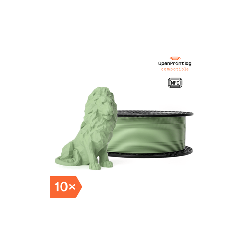 Prusament PLA Pistachio Green 1kg (NFC) - Multipack 10 pcs