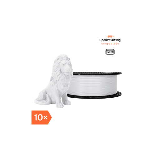 Prusament PLA Pristine White 1kg (NFC) - Multipack 10 pcs