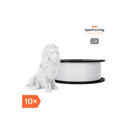 Prusament PLA Pristine White 1kg (NFC) - Multipack 10 pcs