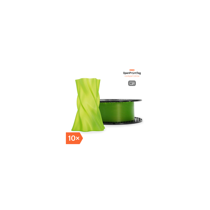 Prusament PVB Bright Green 500g (NFC) - Multipack 10 pcs